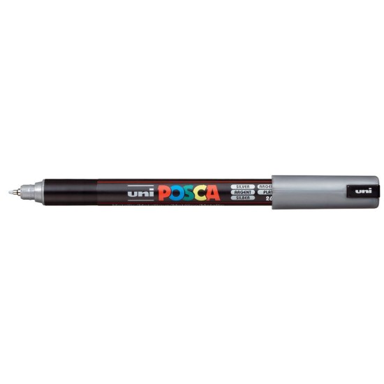 Μαρκαδόρος σχεδίου Uni Posca PC-1MR 0.7mm Ασημί Μαρκαδόρος σχεδίου Uni Posca PC-1MR 0.7mm Ασημί