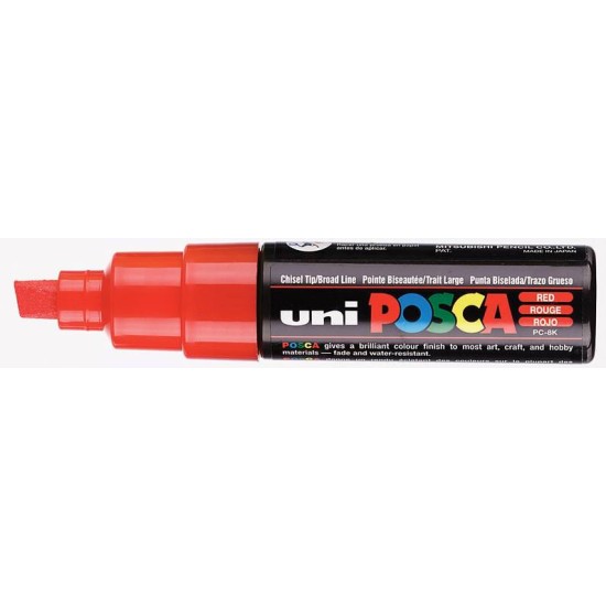 Μαρκαδόρος σχεδίου Uni Posca PC-8K 8.0mm Κόκκινο Μαρκαδόρος σχεδίου Uni Posca PC-8K 8.0mm Κόκκινο