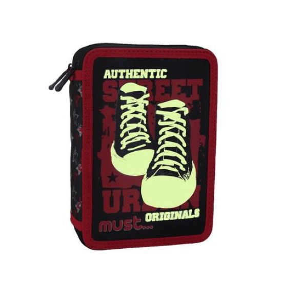 Κασετίνα Must Authentic originals 2 φερμουάρ - γεμάτη - Φωσφορίζει Κασετίνα Must Authentic originals 2 φερμουάρ - γεμάτη - Φωσφορίζει
