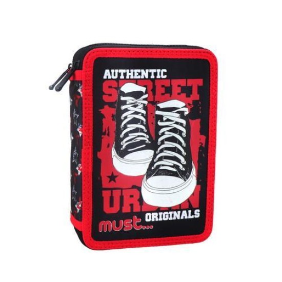 Κασετίνα Must Authentic originals 2 φερμουάρ - γεμάτη - Φωσφορίζει Κασετίνα Must Authentic originals 2 φερμουάρ - γεμάτη - Φωσφορίζει