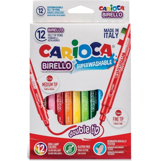 Carioca Birello superwashable 12 χρωμάτων Carioca Birello superwashable 12 χρωμάτων