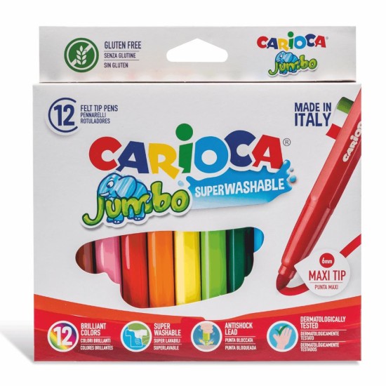 Carioca jumbo superwashable 12 χρώματα Carioca jumbo superwashable 12 χρώματα