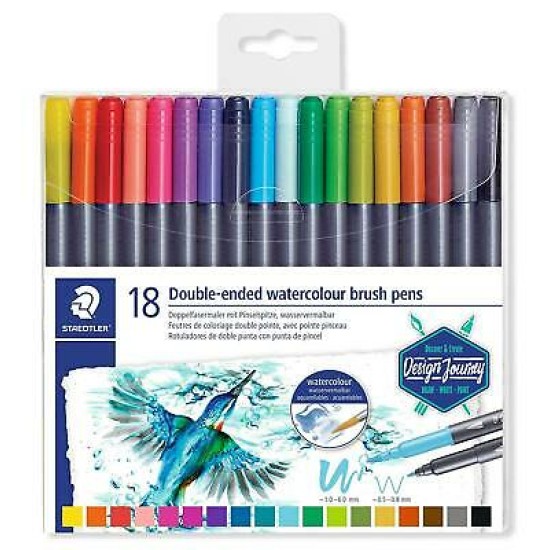 staedtler Διπλοί Μαρκαδόροι 18 χρωμάτων staedtler Διπλοί Μαρκαδόροι 18 χρωμάτων